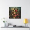 No frame - Enchanting Floral and Butterfly Canvas Print - Surreal Nature Art - mulitple sizes - Image 11