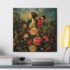 No frame - Enchanting Floral and Butterfly Canvas Print - Surreal Nature Art - mulitple sizes - Image 25