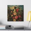 No frame - Enchanting Floral and Butterfly Canvas Print - Surreal Nature Art - mulitple sizes - Image 18