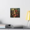 No frame - Enchanting Floral and Butterfly Canvas Print - Surreal Nature Art - mulitple sizes - Image 4