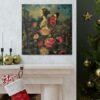 No frame - Enchanting Floral and Butterfly Canvas Print - Surreal Nature Art - mulitple sizes - Image 20
