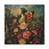 No frame - Enchanting Floral and Butterfly Canvas Print - Surreal Nature Art - mulitple sizes - Image 15