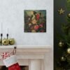 No frame - Enchanting Floral and Butterfly Canvas Print - Surreal Nature Art - mulitple sizes - Image 6