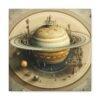 Saturn Re-Imagined #1: High-Quality Cotton Canvas Gallery Wraps in Multiple Sizes (12"x12", 20"x20", 30"x30", 1.25"), with Outstanding Image Clarity and Detail, Solid Support Face, Closed MDF Backing, Suitable for Indoor Use - Unframed Art - Image 8