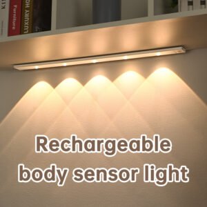 Intelligent LED Human Body Sensing Light Strip, Ultra-Thin Cat’s Eye Hill Design, Rechargeable, Self-Adhesive, Suitable for Wardrobe/Wine Cabin, Available in Pearl White and Piano Black (3 Color Dimming), Various Sizes (20CM-120CM), Modern Minimalist Style, PVC Lamp Shade, Inductive Switch Type, Decorative Night and Atmosphere Light, Product Number: DMS-123888